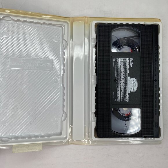 Vintage Disneys Beauty And Beast The Enchanted Christmas VHS Tape Clamshell CAse - Picture 4 of 10